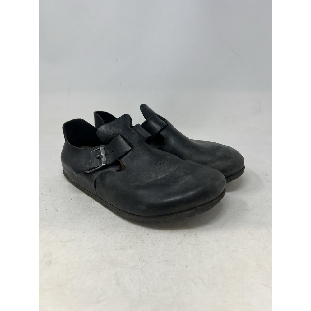 Birkenstock London Oiled Clogs Shoes Men's 44‎ EU (US 11-11.5) Black Leather